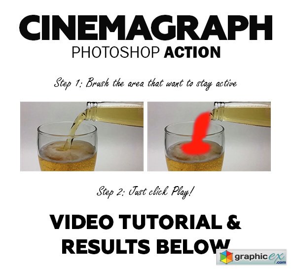 Cinemagraph Photoshop Action