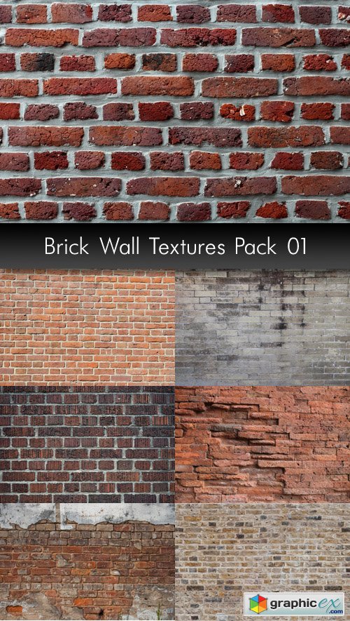 Brick Wall Textures, pack 1