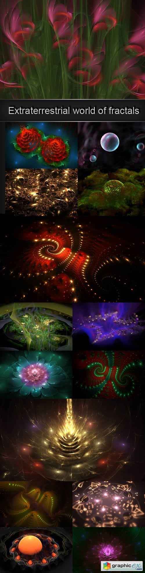 Extraterrestrial world of fractals