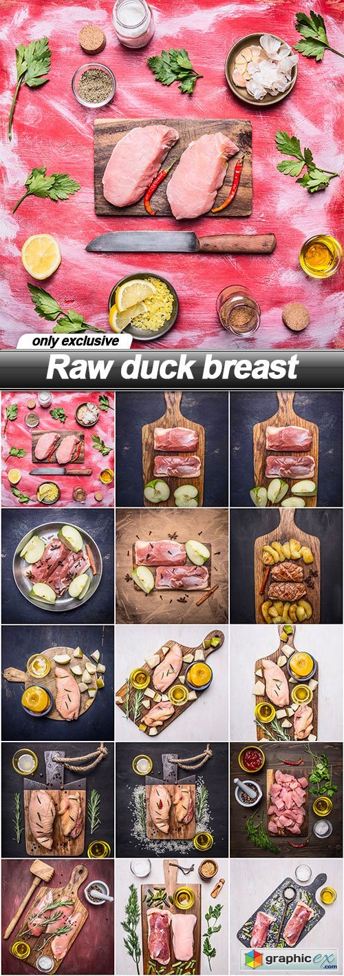Raw duck breast - 15 UHQ JPEG