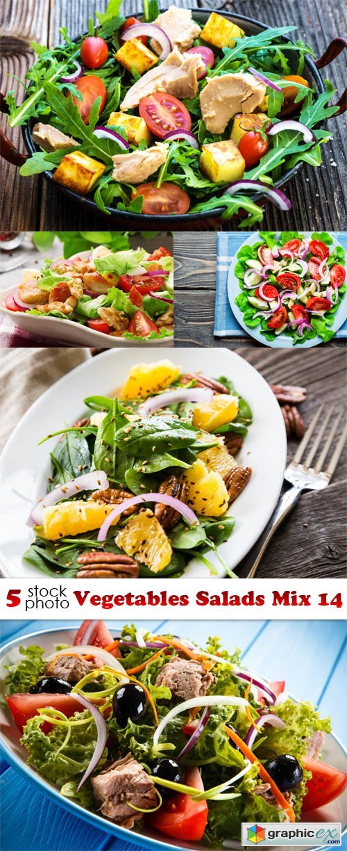 Photos - Vegetables Salads Mix 14