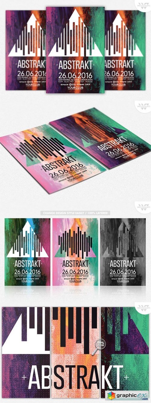 ABSTRACT MINIMAL Flyer Template