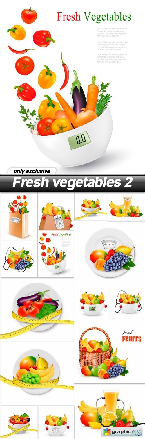 Fresh vegetables 2 - 15 EPS