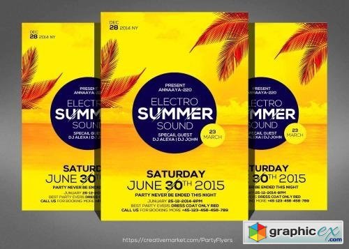 Electro Summer Party Flyer