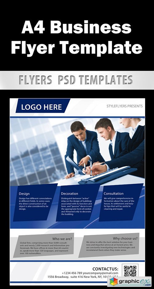Business Flyer template PSD Template + Facebook Cover