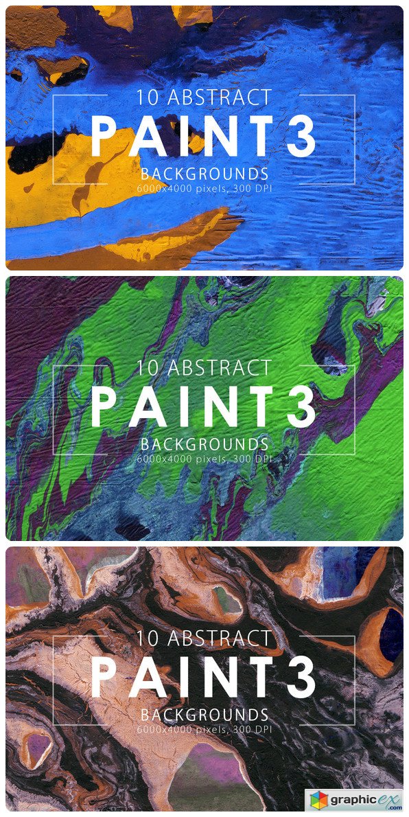Abstract Paint Backgrounds Vol3