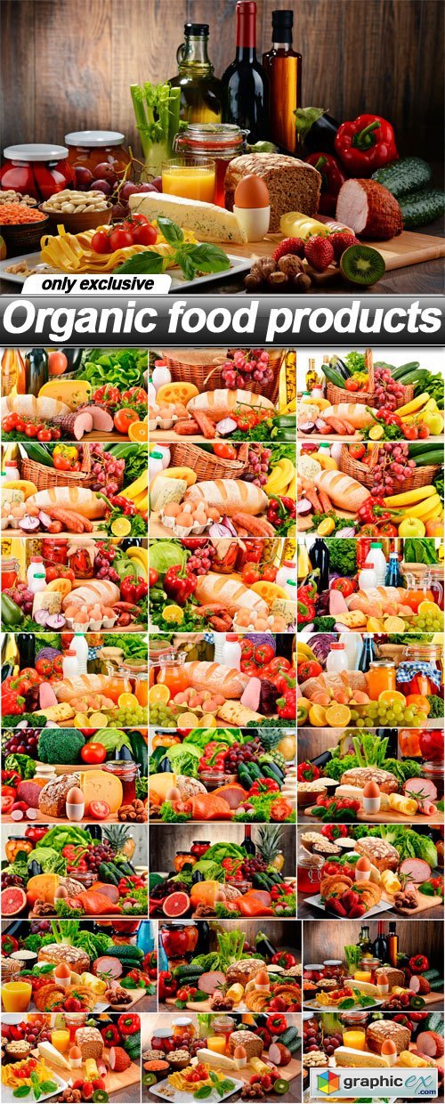 Organic food products - 24 UHQ JPEG