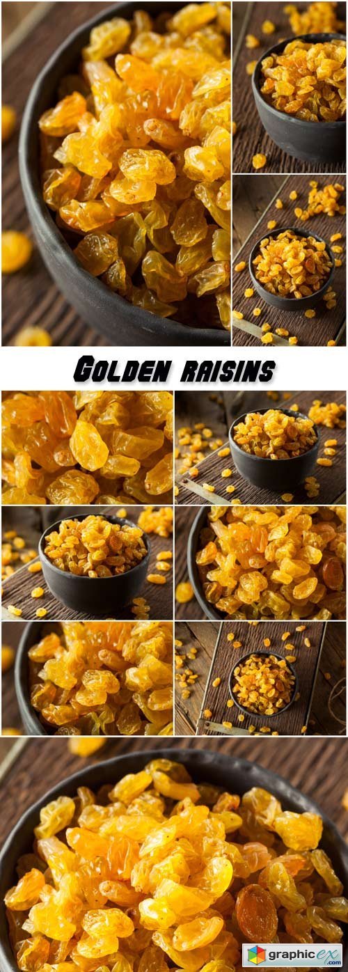 Organic dried golden raisins
