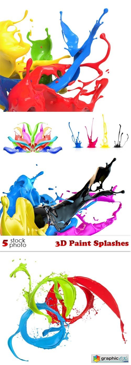 Photos - 3D Paint Splashes