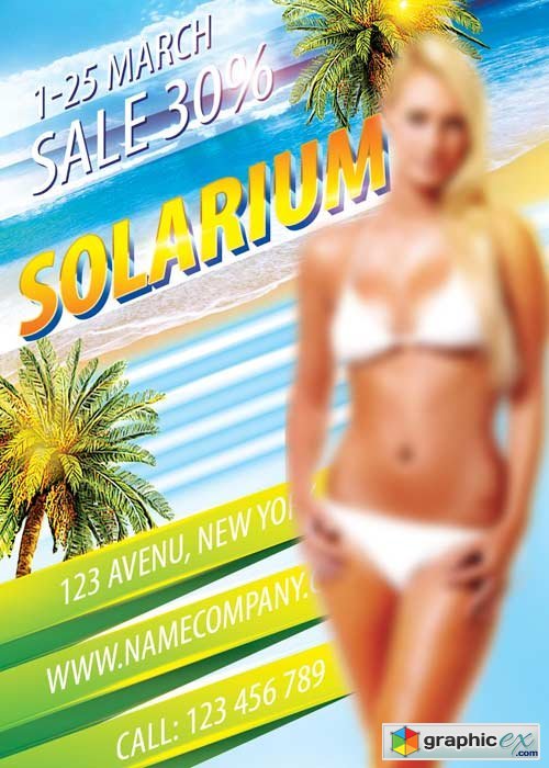 Solarium PSD Flyer Template