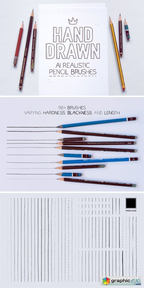 Illustrator Realistic Pencil Brushes