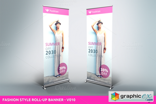 Fashion Style Roll-Up Banner - v010