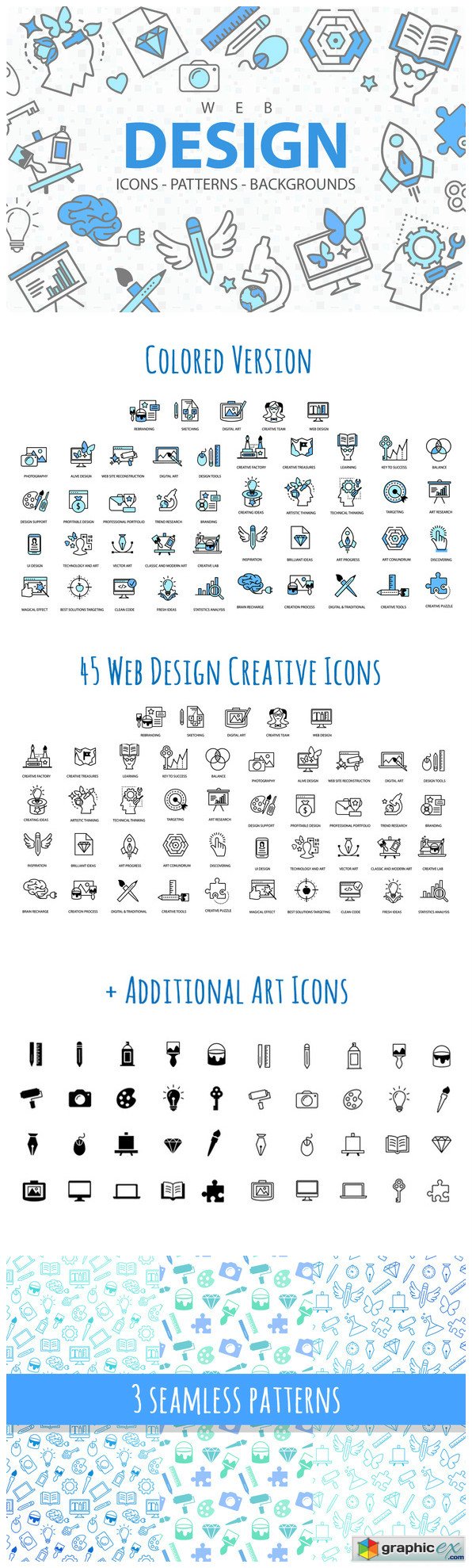 Web Design Icons Patterns and More
