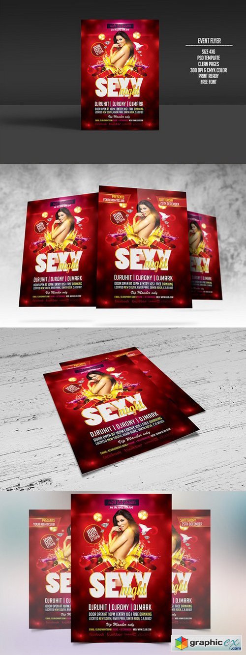 Sexy Night Party Flyer Template