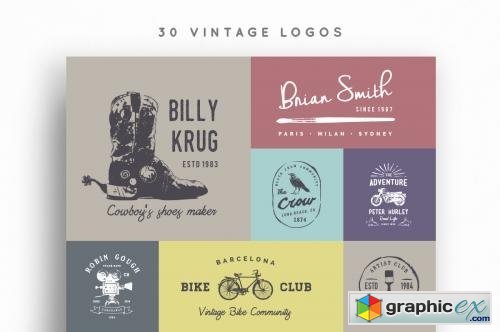 30 Vintage Logos 261597