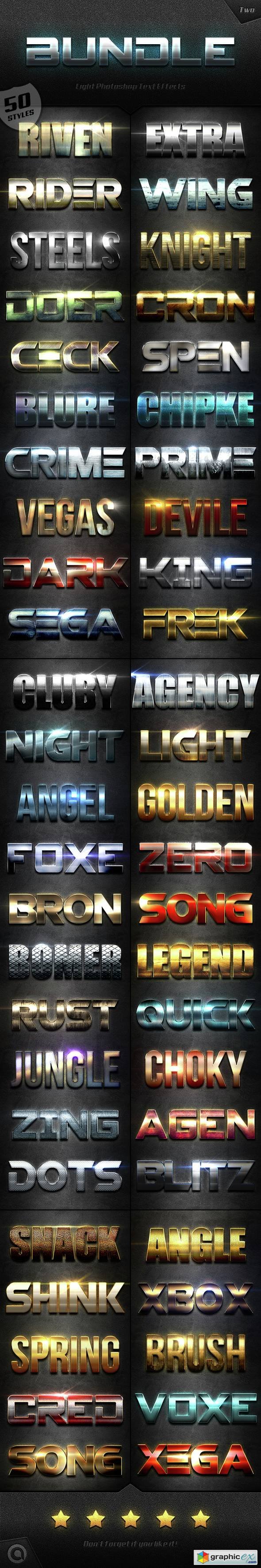 Extra Light Text Effects Bundle Two