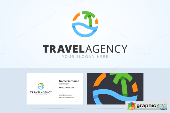 Travel logo and business card
