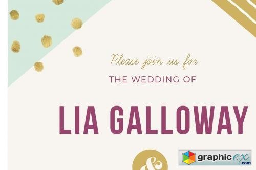 Geometric Wedding Invitation