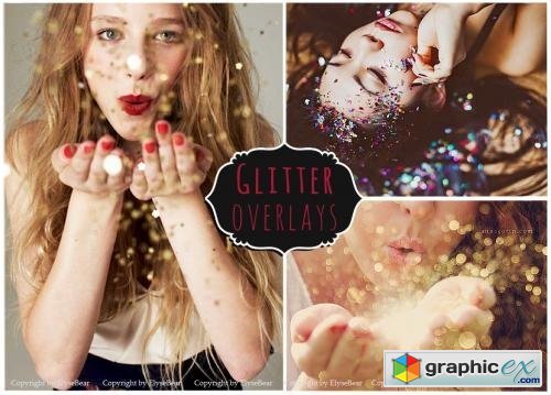50 Blowing Glitter Photoshop Overlay 319219