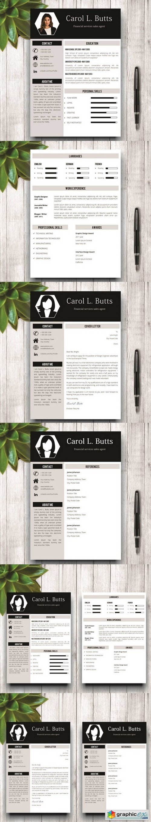 Clean Resume Template With Photo
