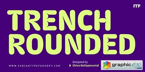 Trench Rounded Font Family