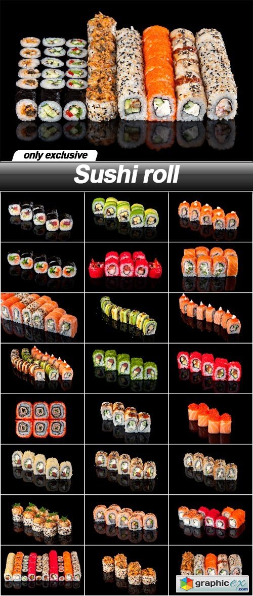 Sushi roll - 25 UHQ JPEG