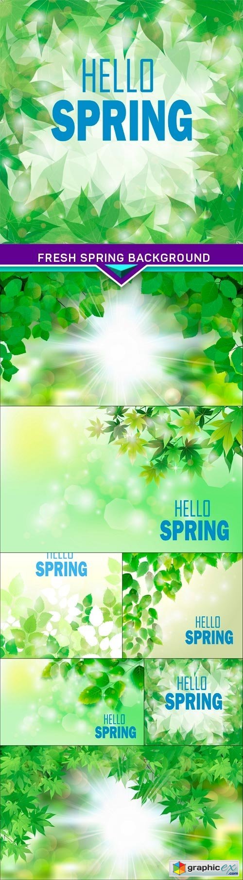 Fresh spring background 7x JPEG