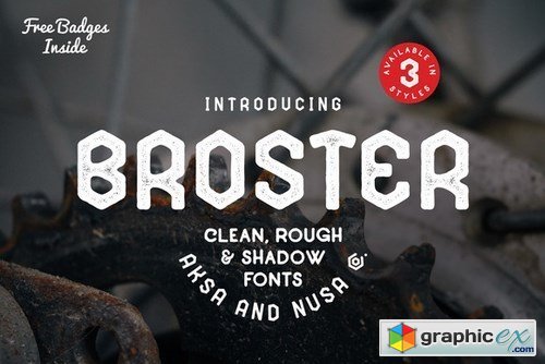 BROSTER Fonts + BONUS
