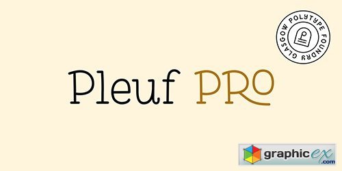 Pleuf Pro Family 8 Fonts