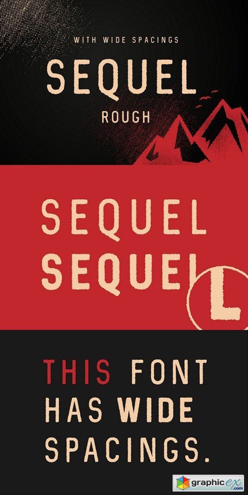 Sequel Rough Sans Serif Fonts