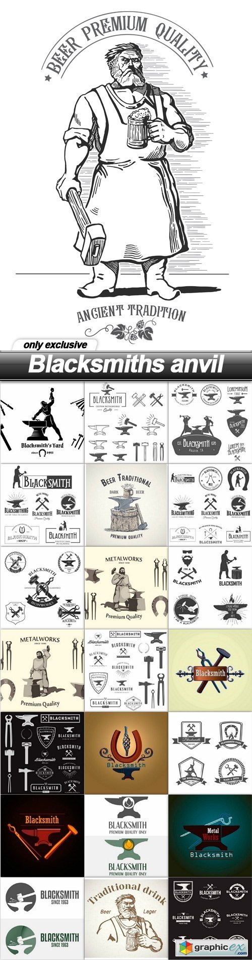 Blacksmiths anvil - 22 EPS