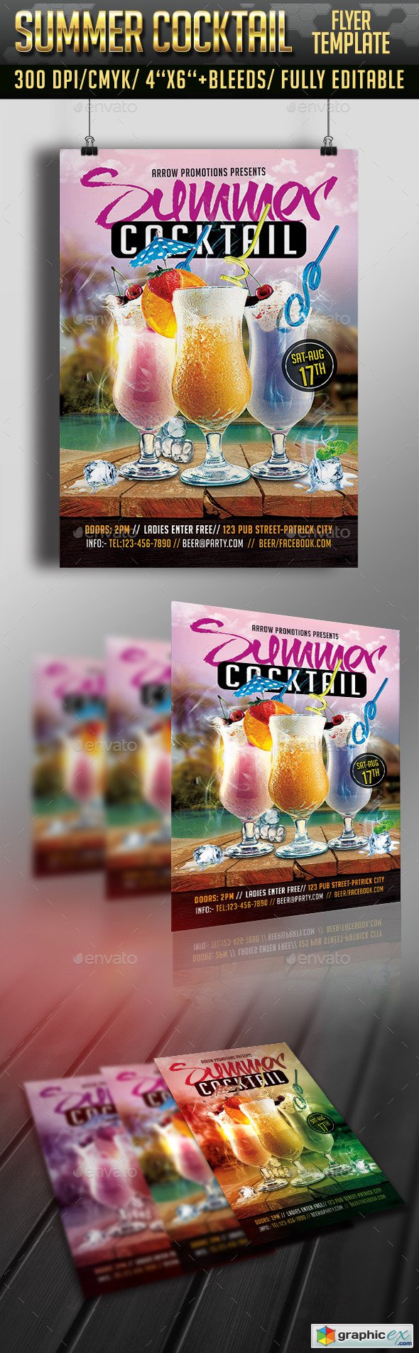 Summer Cocktail Flyer 12278272