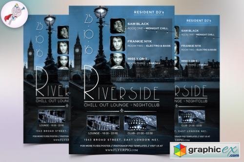 Riverside Club Flyer Template 