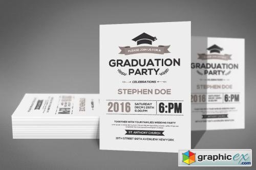 Simple Graduation Invitation 