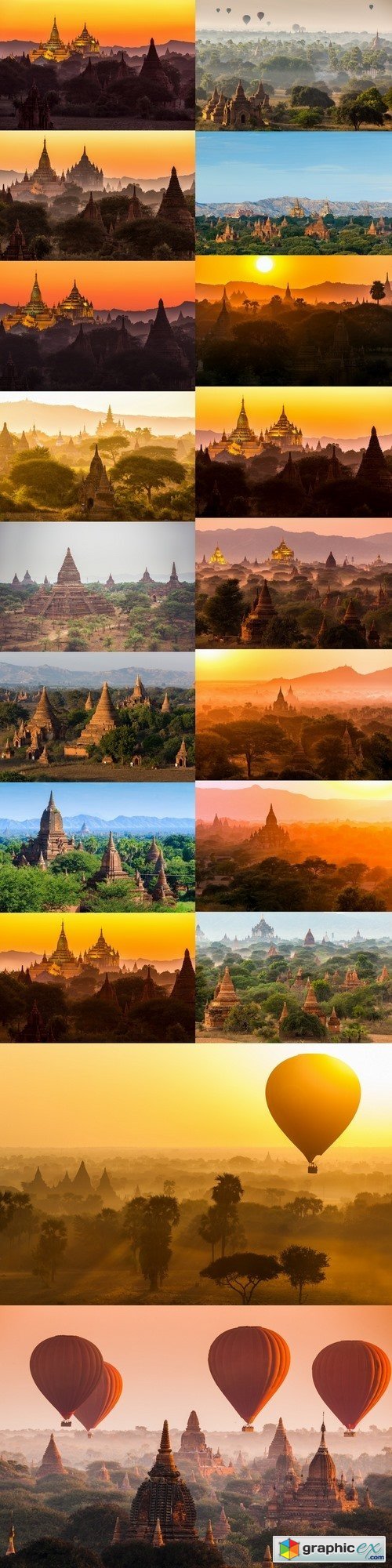 The Temples of Bagan, Mandalay, Myanmar