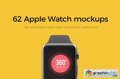 62 Apple Watch Mockups