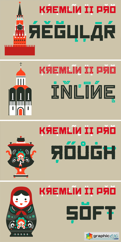 Kremlin II Pro Font Family
