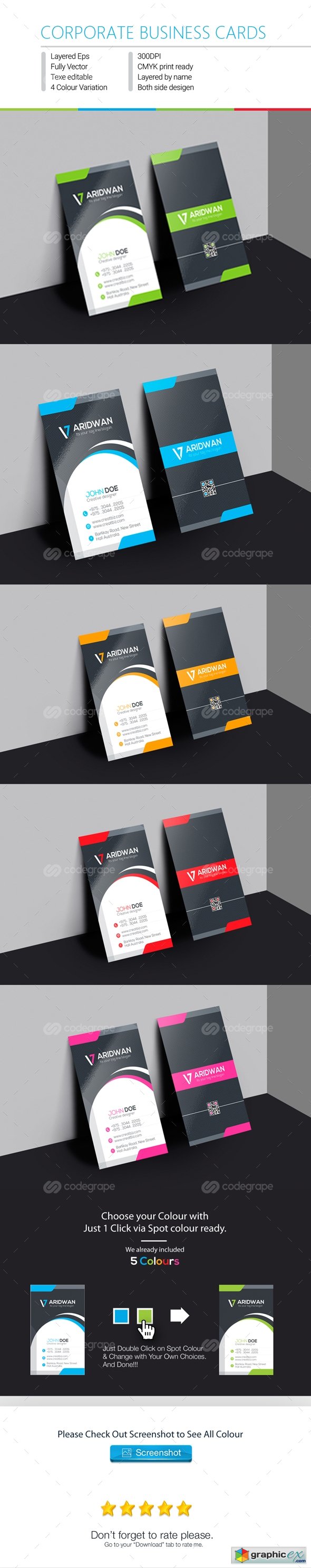 Corporate Business Cards 6249