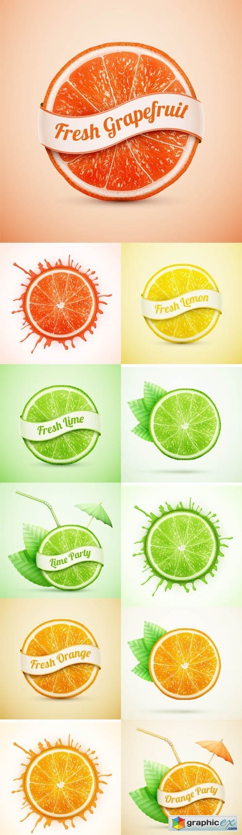 Fresh Orange and Lime