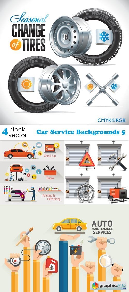 Vectors - Car Service Backgrounds 5