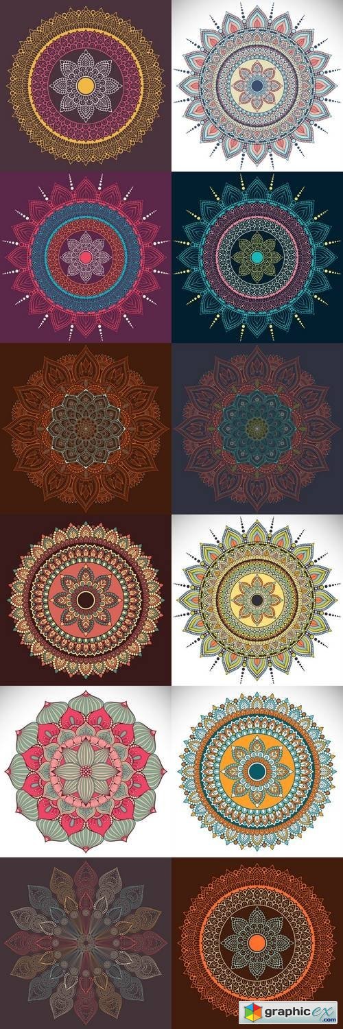 Flower Mandala - Vintage Decorative Elements