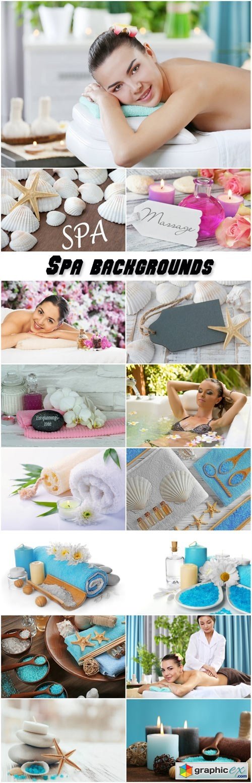 Spa backgrounds, women in the spa salon