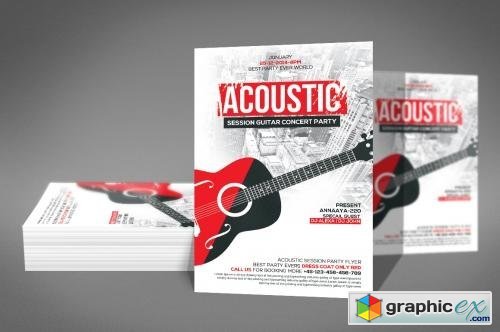 Acoustic Jam Session Flyer Template