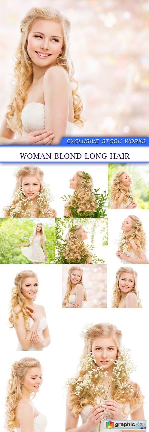 Woman Blond Long Hair 11X JPEG