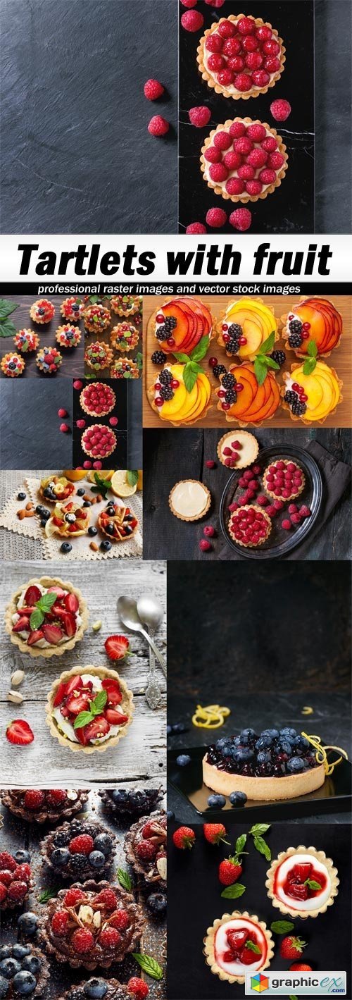 Tartlets with fruit-10xJPEGs
