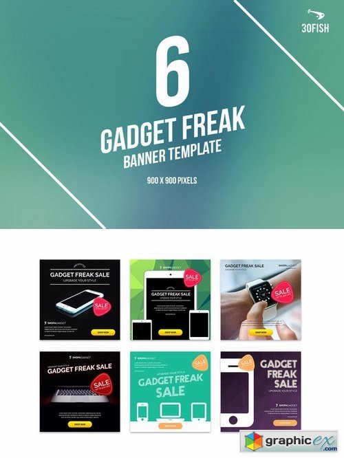 6 Gadget Freak Ads Banner