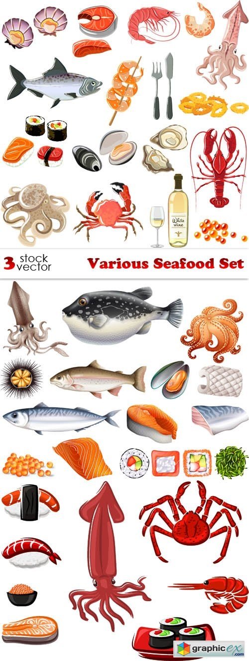 Various Seafood Set