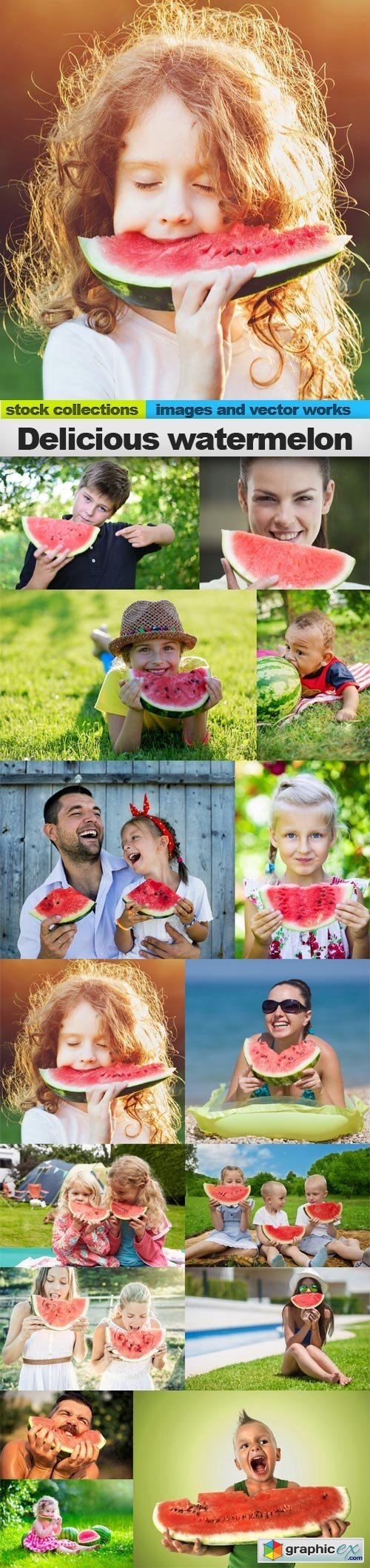 Delicious watermelon, 15 x UHQ JPEG