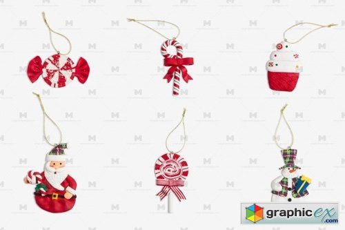 Christmas Decor Isolate Objects 01