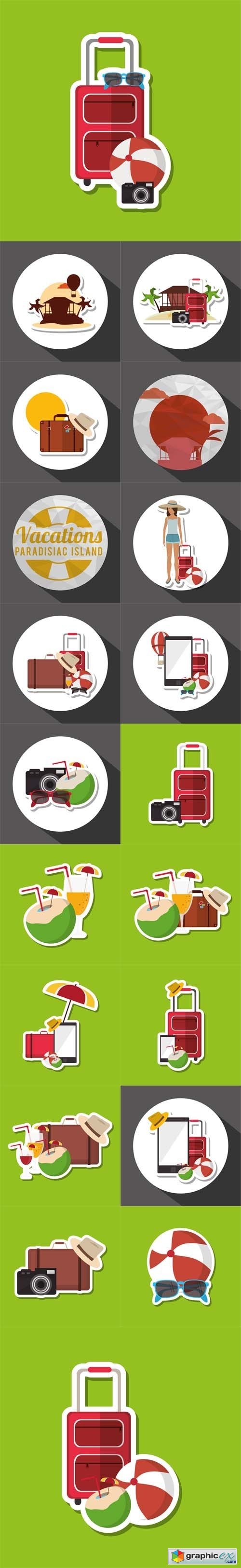 Icon of Vacations Design Illustration